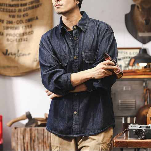 Retro American Denim Workshirt P1259