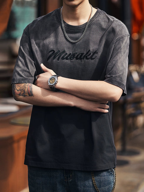 Gradient Touch Logo Accent Short Sleeve T-Shirt P1346