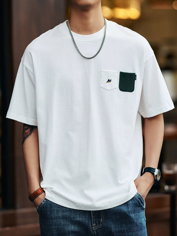 【OUTLET/即納】ダブルポケットアクセント半袖Tシャツ P1368