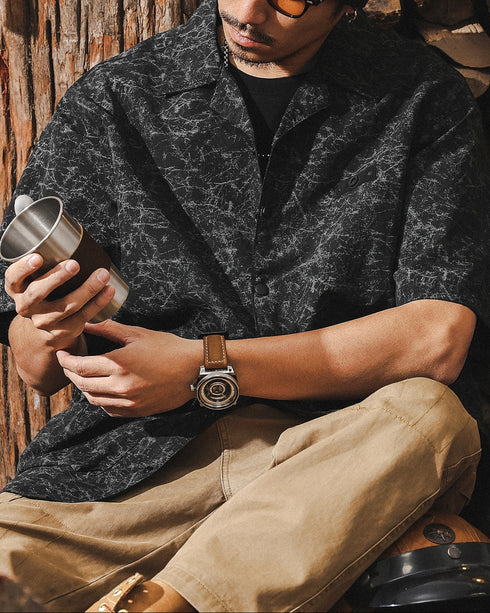 【OUTLET/即納】Three-dimensional Zipper Pockets Shirt P1293