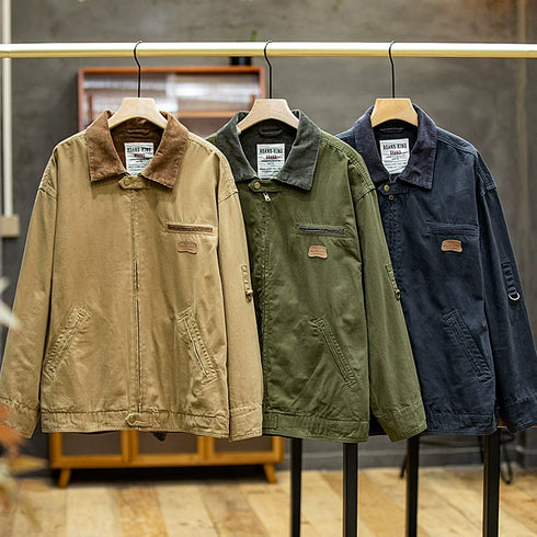 【OUTLET/即納】コーデュロイカラーワークジャケット P0476
