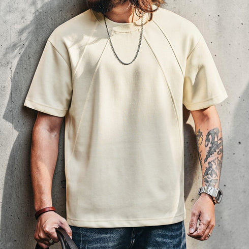 マルチライン切り替え半袖Tシャツ P2123