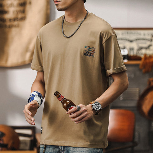 T-shirt Men's Short-sleeved P0895
