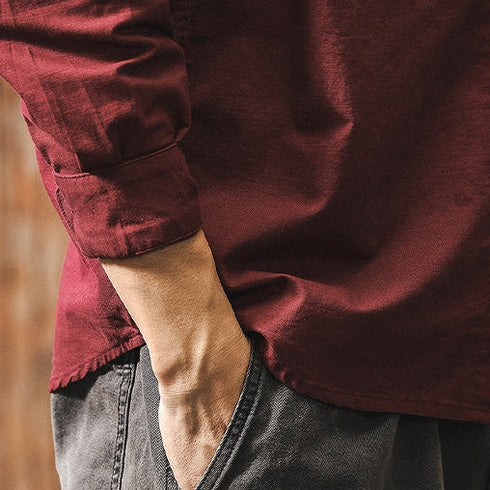 【OUTLET】クラシックシンプル長袖シャツ P1248