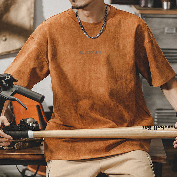 【OUTLET/即納】Distressed Drape Short-sleeved T-shirt P0999