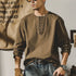【OUTLET】ヴィンテージテイストヘンリーネックロンT P0630