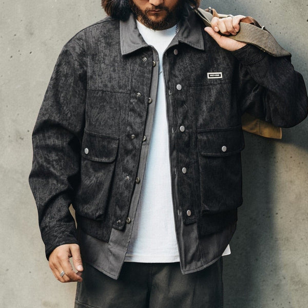 バイカラーワークジャケット P1995