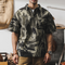 Loose Camouflage Casual Half-sleeved Polo Shirt P0950