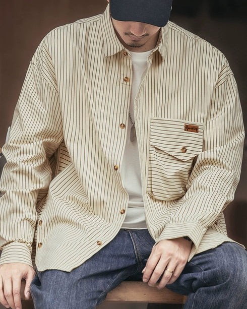 Vintage Stripe Work Shirt P1334