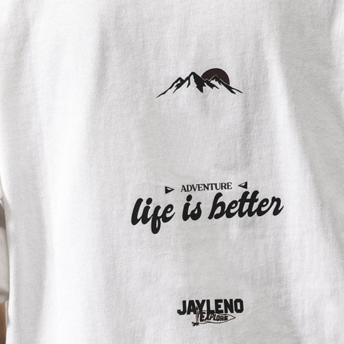 Casual White Long-sleeved T-shirt P1235