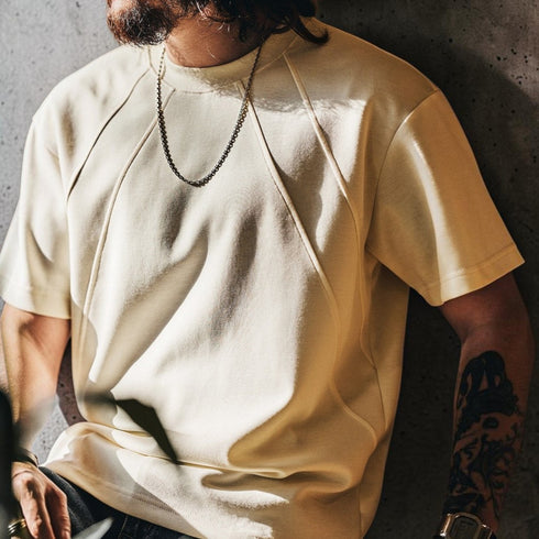 マルチライン切り替え半袖Tシャツ P2123