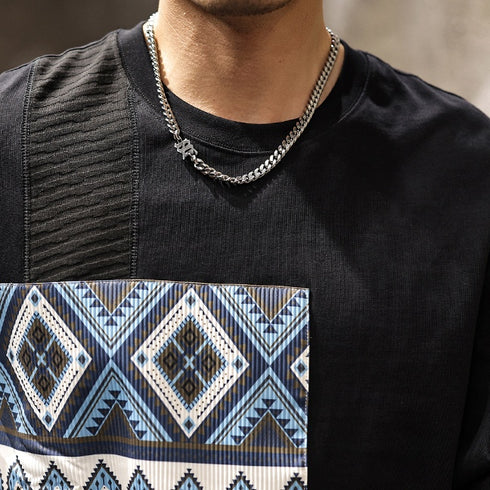 American Retro Long-sleeved T-shirt P1038