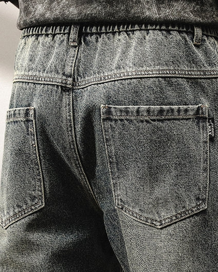 Angled Pocket Denim Jeans P1550