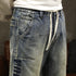 Oversize Denim Trousers Straight Casual P1013