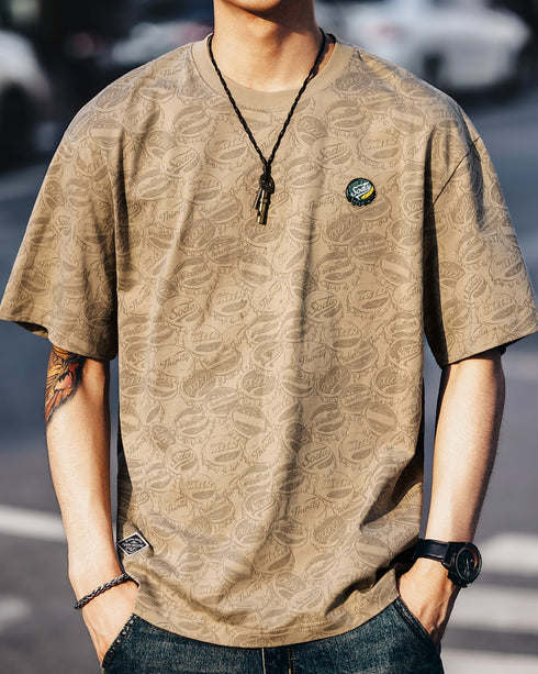 All Over Print Pop Design Short Sleeve T-Shirt P1353