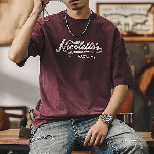 Short-sleeved Summer Pure T-shirt P1003