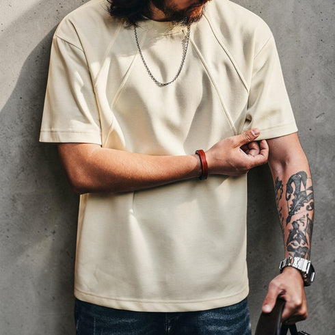 マルチライン切り替え半袖Tシャツ P2123