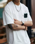 Double Pocket Accent Short Sleeve T-shirt P1368