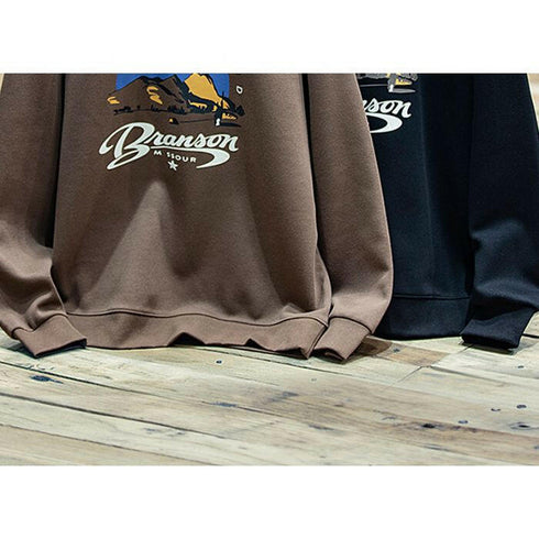 Long-sleeved Printing Round Neck T-shirt P0394