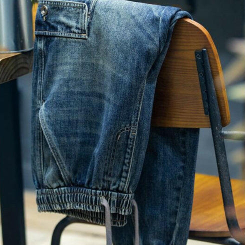 Vintage Wash Cargo Jeans P0411