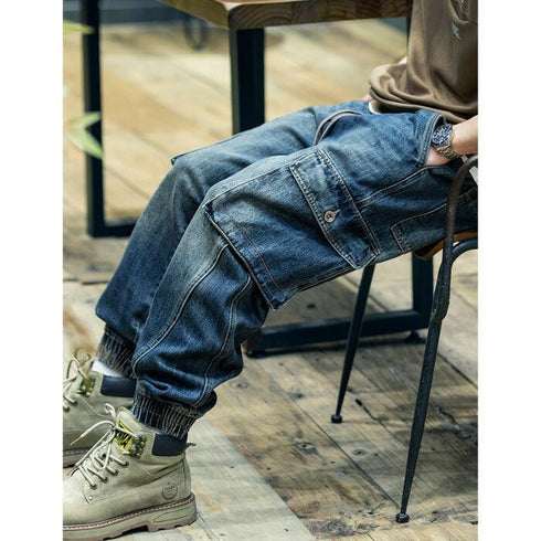 【OUTLET/即納】Vintage Wash Cargo Jeans P0411