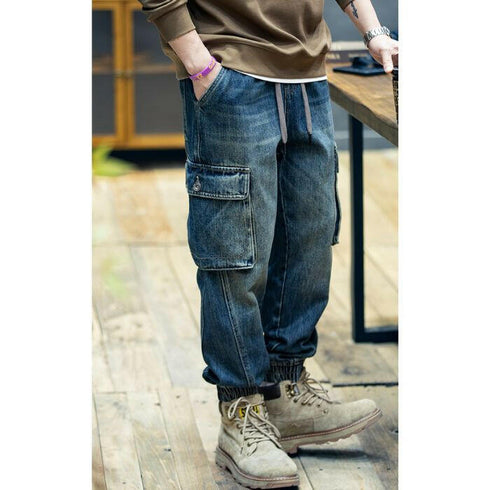 【OUTLET/即納】Vintage Wash Cargo Jeans P0411