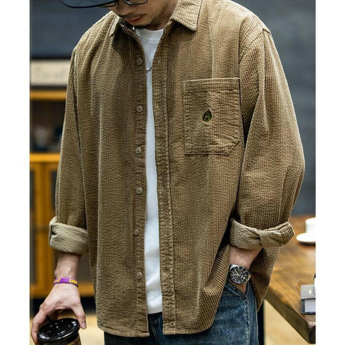 【OUTLET/即納】ワッフルテクスチャーロングシャツ P0436