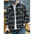 American Retro Long-sleeved Plaid Shirt P0449