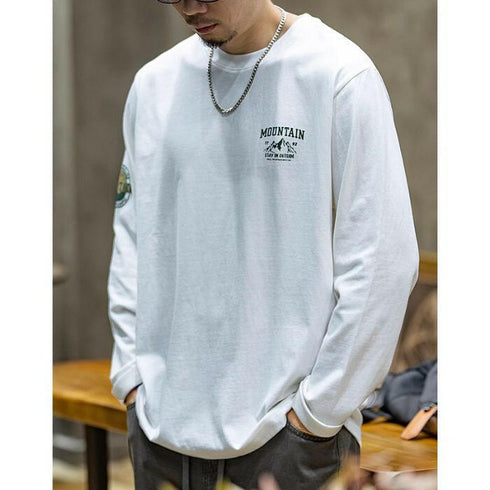 Long-Sleeved Loose Tide Bottoming T-shirt P0483