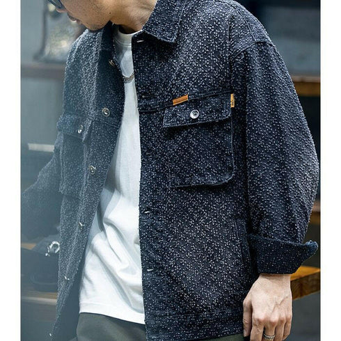 American Cowboy Big Size Loose Jacket P0472