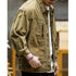 Cotton Loose Multi-pocket Jacket P0502