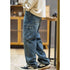 American Straight Jeans Loose Pants P0519