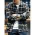 Cotton Long-sleeved Loose Plaid Shirt P0525