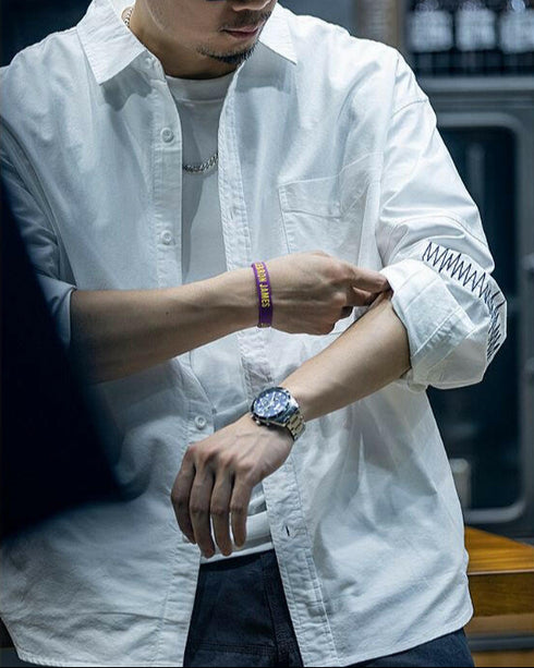 Stitch Detail Casual Shirt P0527