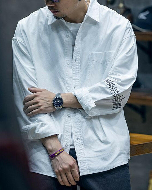 Stitch Detail Casual Shirt P0527