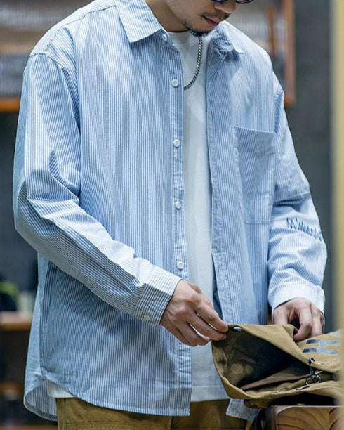 Stitch Detail Casual Shirt P0527