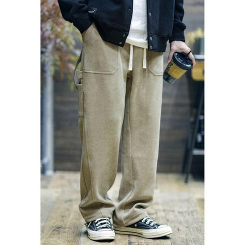 【OUTLET/即納】リブテクスチャーソフトパンツ P0544