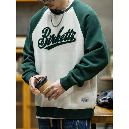 Padded Loose Round Neck Sweatshirt P0548