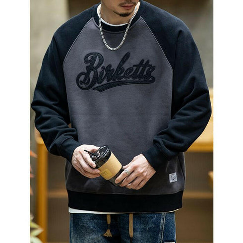 Padded Loose Round Neck Sweatshirt P0548