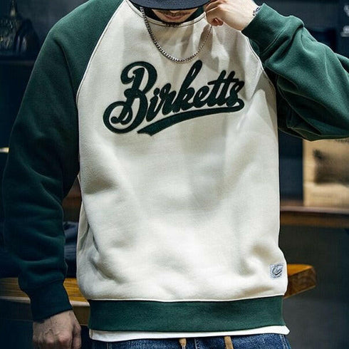 Padded Loose Round Neck Sweatshirt P0548