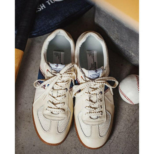 【OUTLET/即納】レトロステッチローカットスニーカー P0552