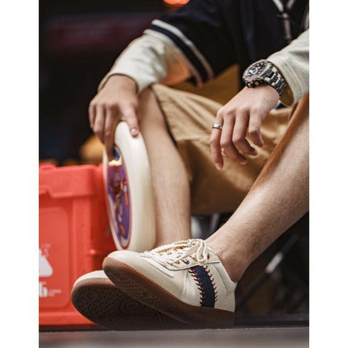 【OUTLET/即納】レトロステッチローカットスニーカー P0552