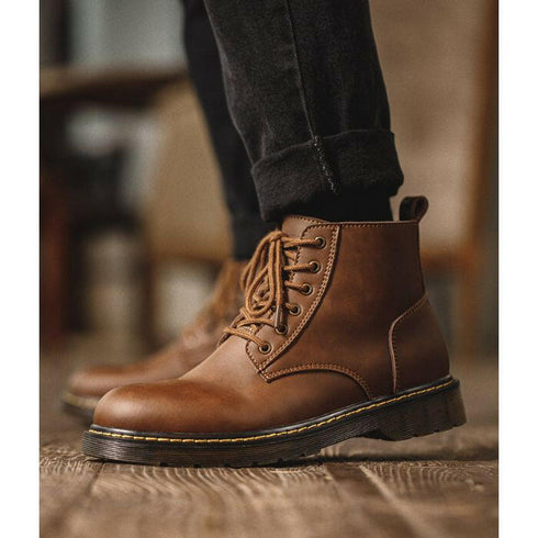 American Brown Leather Boots P0569