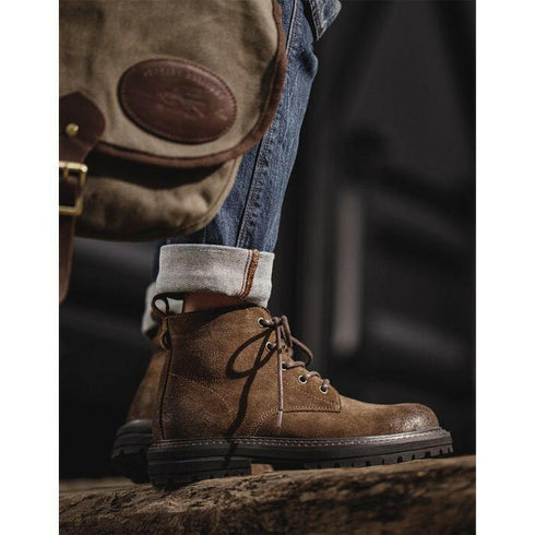 【OUTLET/即納】Leather Big Head Short Boots P0573