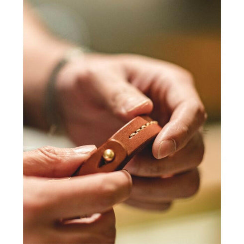 Vintage Tanned Stamping Bracelet P0586