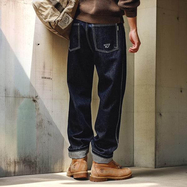 【OUTLET/即納】クラシックワークストレートデニムパンツ P0798