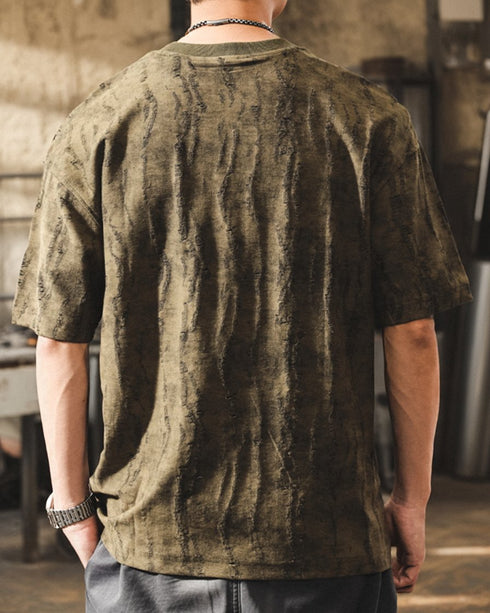 Military Camo Pocket Accent Short Sleeve T-Shirt P1405
