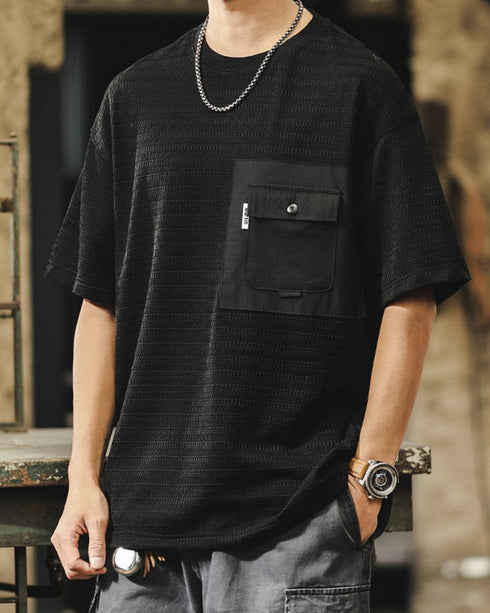 ビッグポケットクールシルエット半袖Tシャツ P1401
