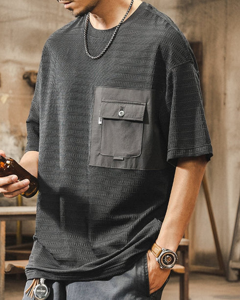 ビッグポケットクールシルエット半袖Tシャツ P1401