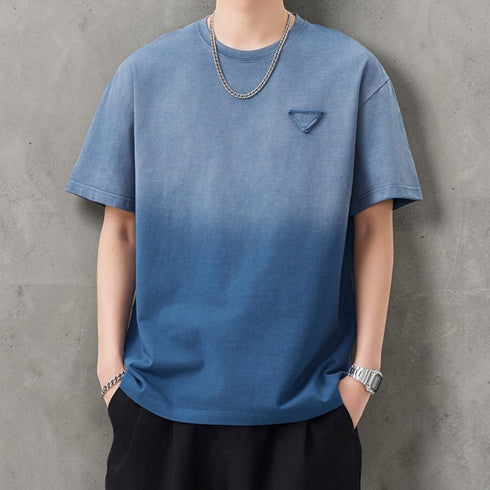 カジュアルグランジエッジ半袖Tシャツ P1437